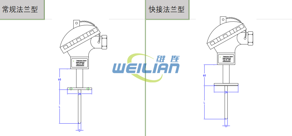 T10系列防爆型铂电阻温度传感器