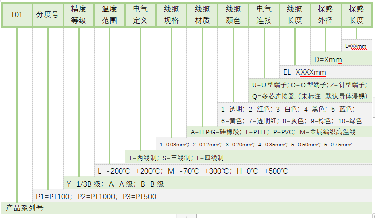 T21铂电阻温度传感器