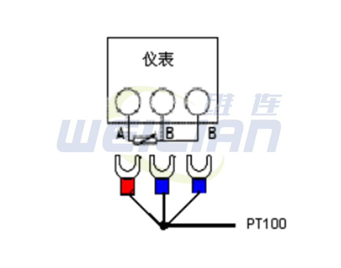pt100温度传感器接法 上海维连电子