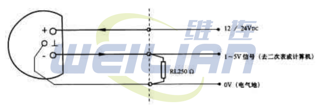 一体化温度传感器两线制三线制接法 上海松江维连电子