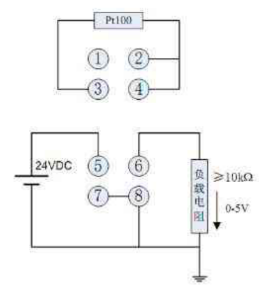 温度变送器怎么接线图 上海维连电子