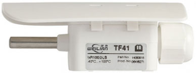 TF41 型室内/室外温度传感器，带有外部探头套和抗紫外线夹式盖 维连工业温度传感器