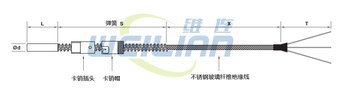 温度传感器定制 卡口温度传感器 维连电子