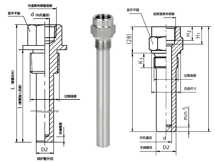 温度传感器套管 维连温度传感器