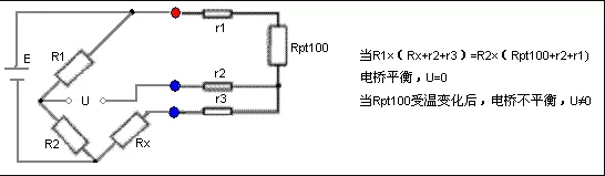 PT100热电阻接线图 维连温度传感器